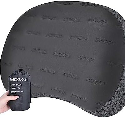 TREKOLOGY Inflatable Pillow, Camping Pillows Backpacking Pillow Ultralight Hiking Pillow Inflatable Camping Pillow Sleeping Blow Up Pillow Camping Camp Pillow Backpacking Air Pillow Camping-ALUFT PLUS